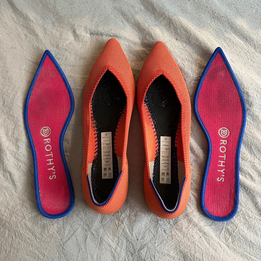 Euc Size 7 Rothy’s Persimmon Point - image 3